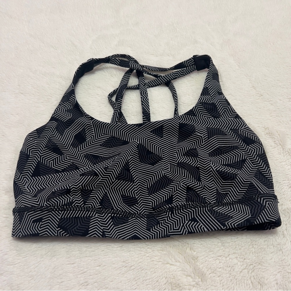 Patterned lululemon sports bra